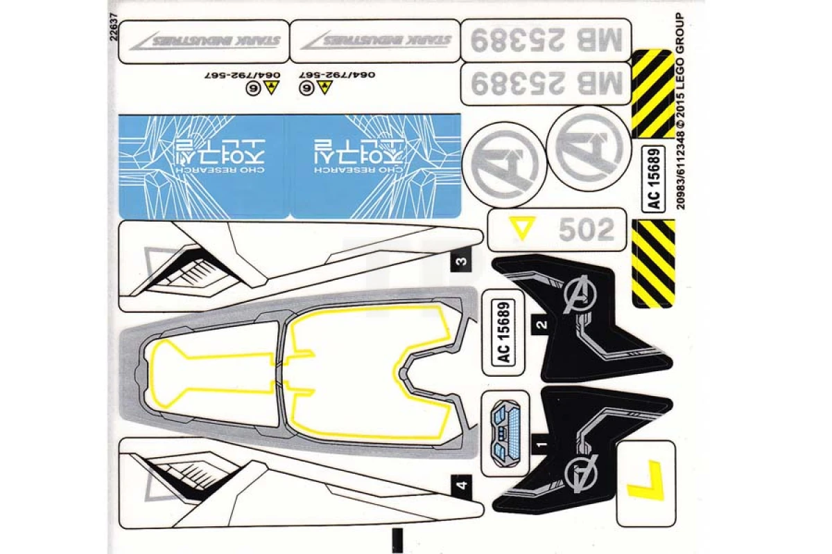 LEGO&reg;  - Sticker for Set 76032