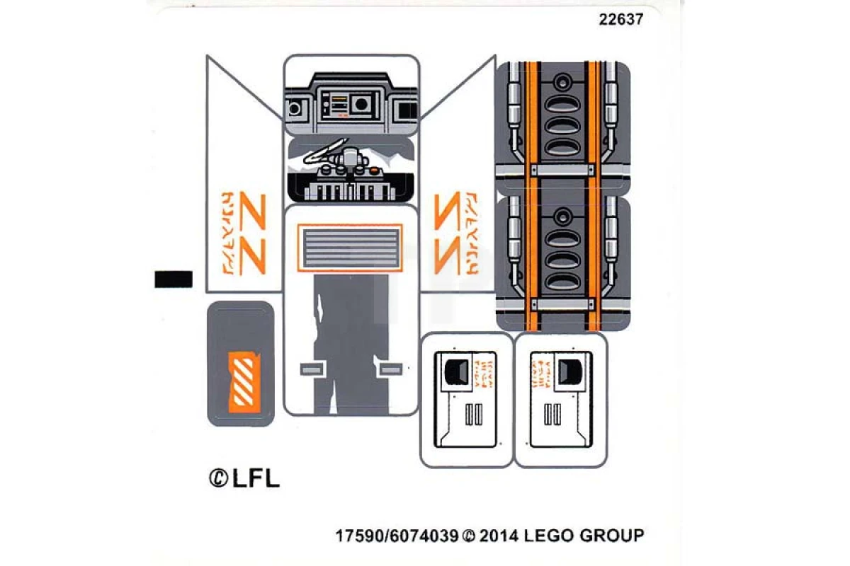 LEGO&reg; 6074039 - Sticker for Set 75049