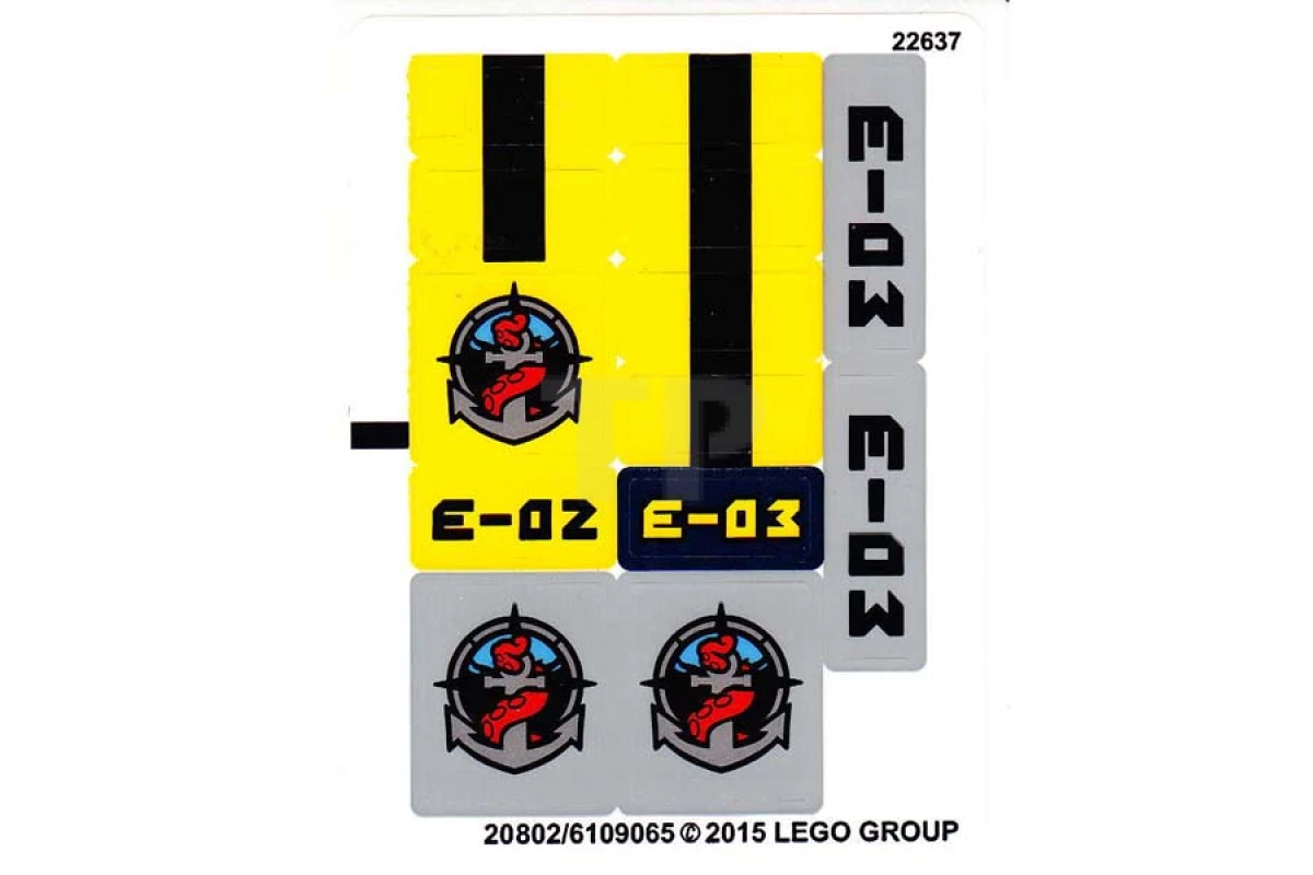 LEGO&reg; 6109065 - Sticker for Set 60093 - Sheet 2