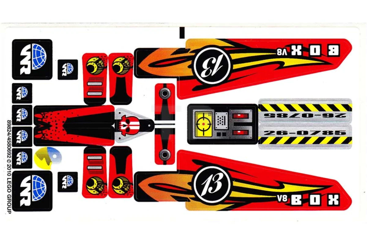 LEGO&reg; 4580692 - Adesivo per il set 8864 - Foglio 2