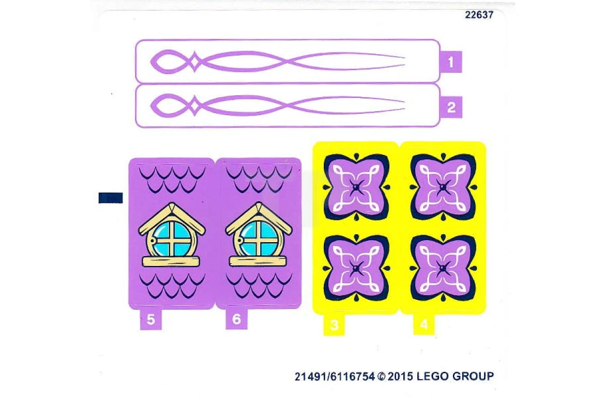 LEGO&reg; 6116755 - Adesivo per il set 41077