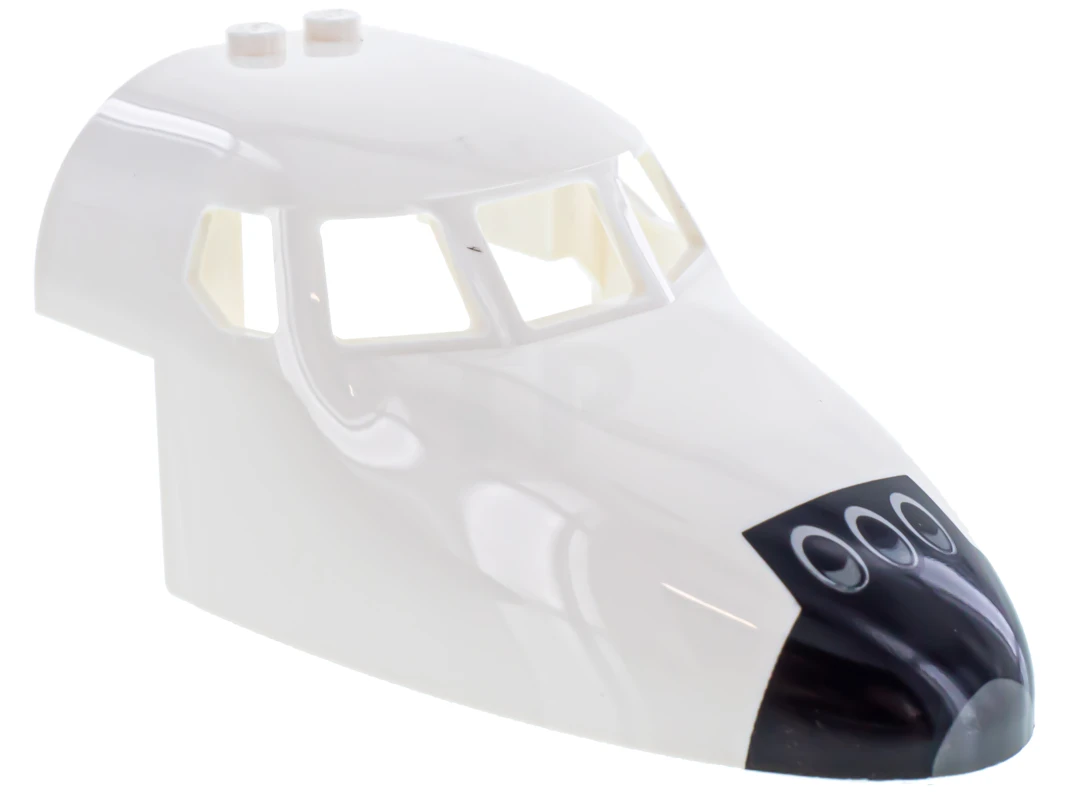 LEGO&reg; 6114884 - 18907pb01 - Aircraft Fuselage 6 x 10 Nose with Space Shuttle Pattern