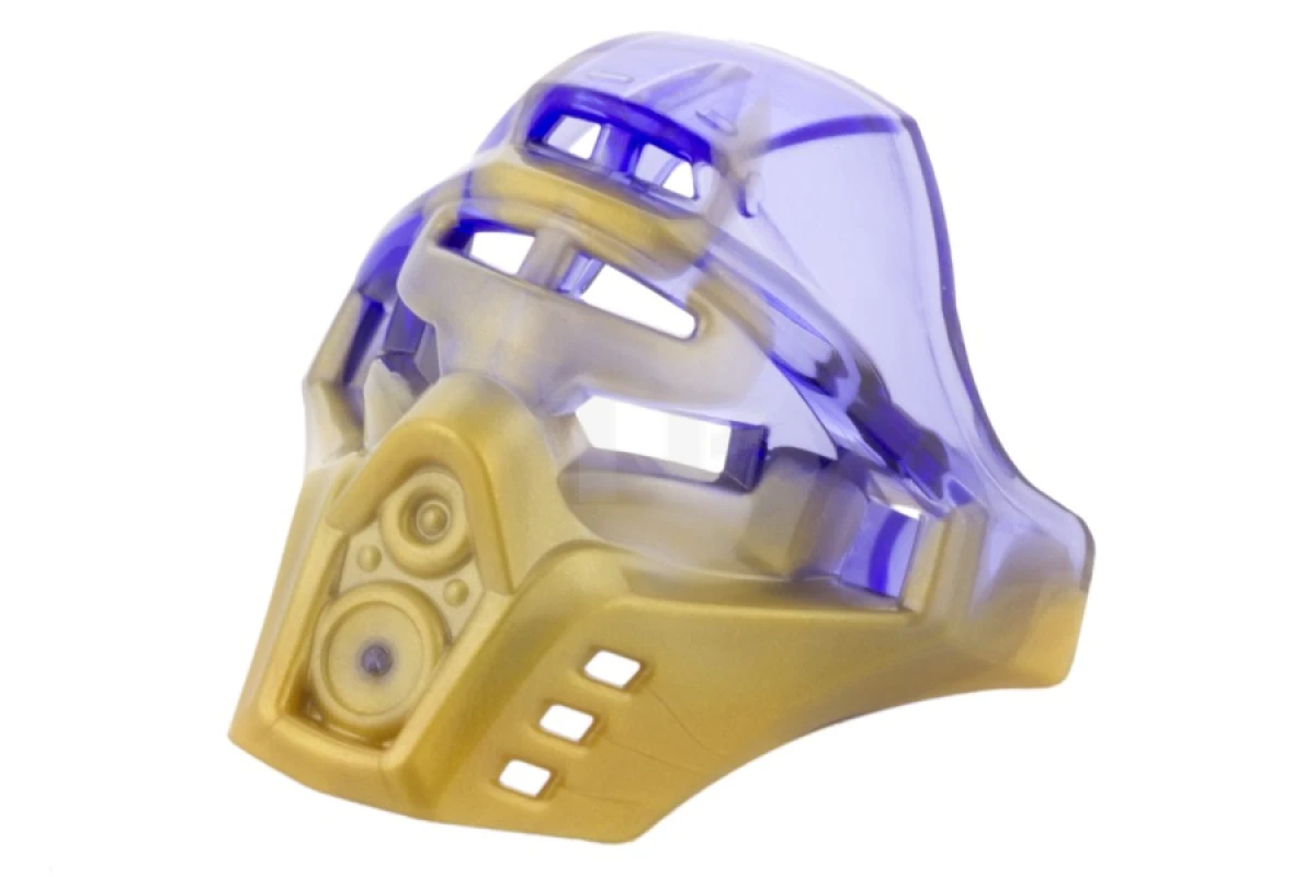 LEGO&reg; 19077pb01 - 6114461 - Bionicle Mask of Earth with Marbled Trans-Purple Pattern