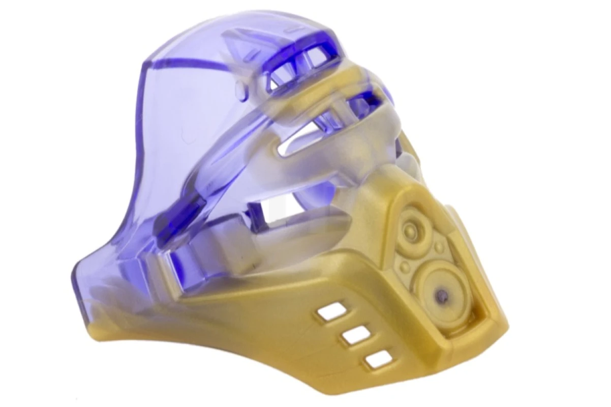 LEGO&reg; 19077pb01 - 6114461 - Bionicle Mask of Earth with Marbled Trans-Purple Pattern