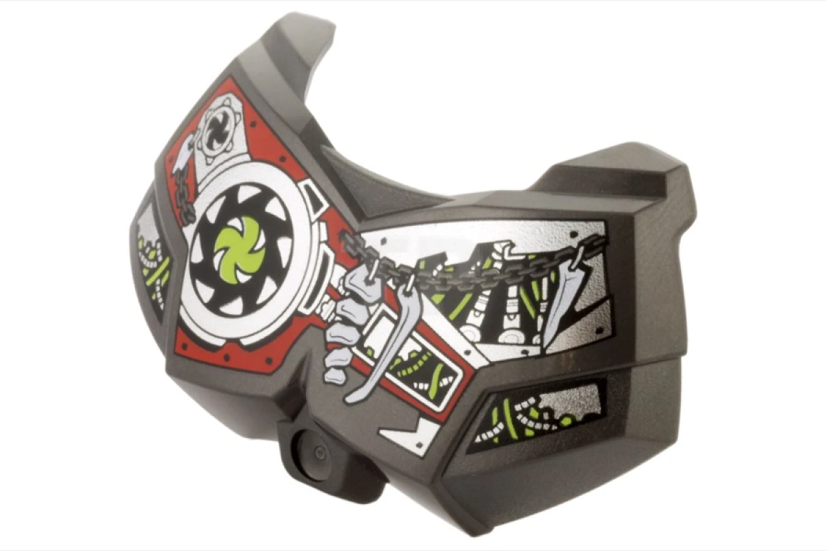 LEGO&reg; 98603pb019 - 6115546 - Hero Factory Chest Armor Small with Spiral Blades Pattern