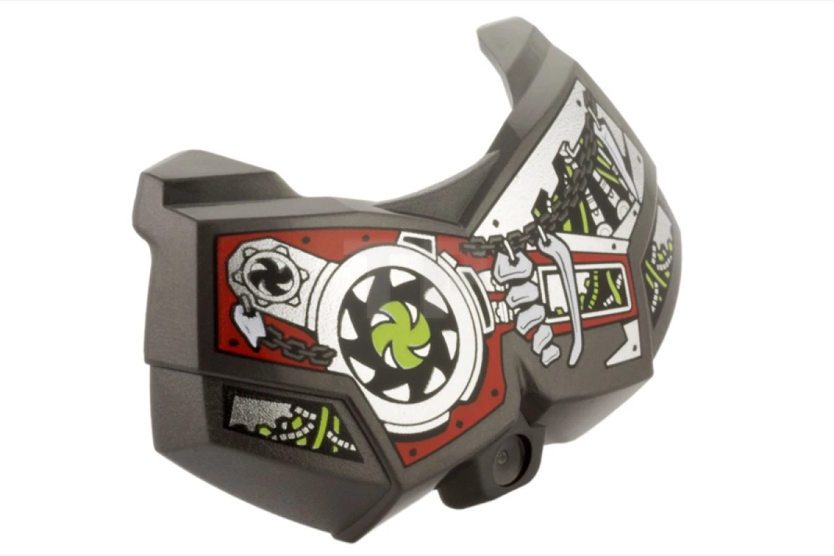 LEGO&reg; 98603pb019 - 6115546 - Hero Factory Chest Armor Small with Spiral Blades Pattern