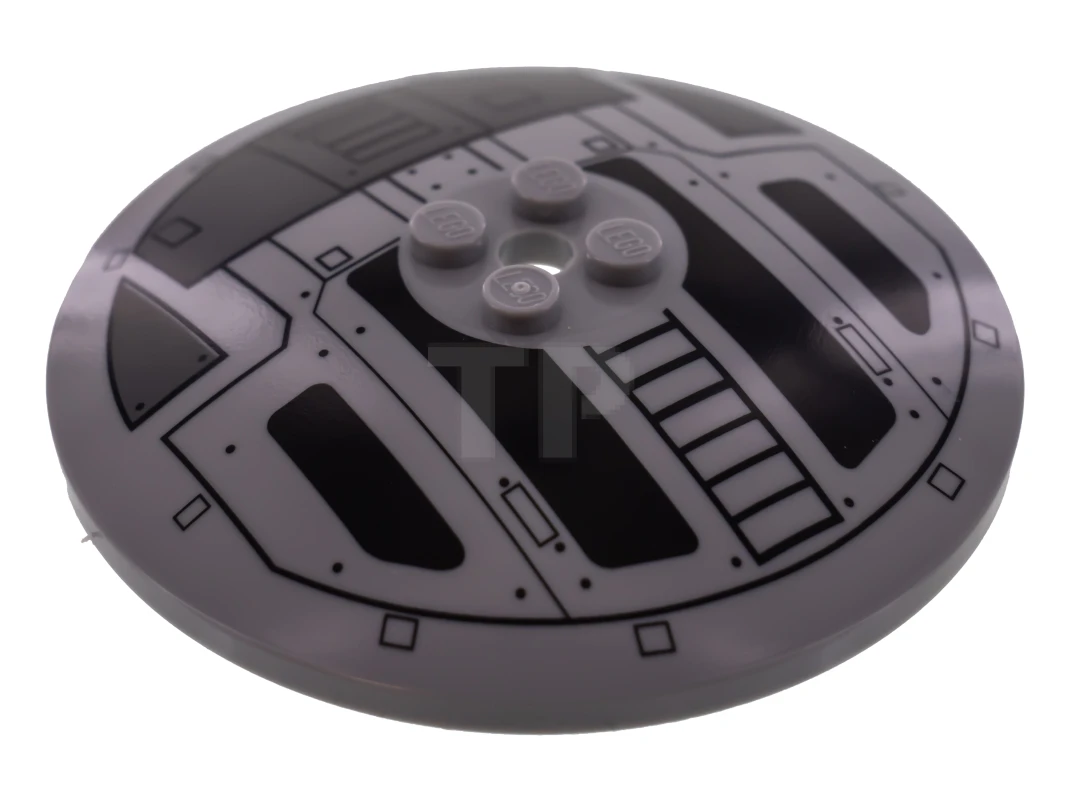 LEGO&reg; 3961pb05 - 6472395 - Dish 8 x 8 Inverted with TIE Fighter Hatch Pattern