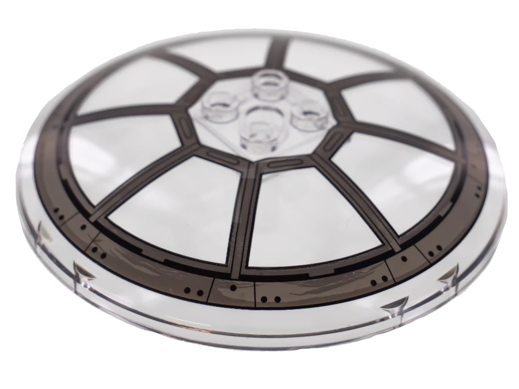 LEGO&reg; 3961pb06 - 6102510 - Dish 8 x 8 Inverted with TIE Fighter Cockpit Pattern
