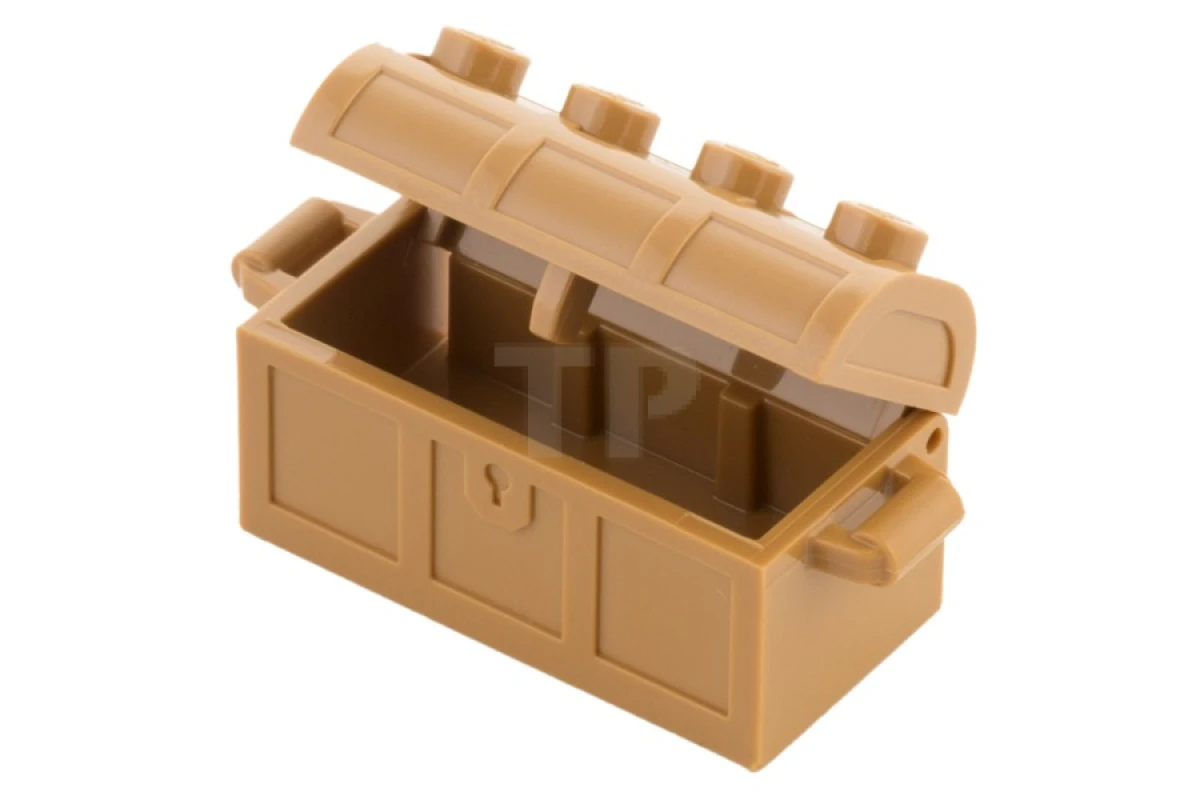 LEGO&reg;  - 4738ac01 - Container, Treasure Chest, Complete Assembly - Thick Hinge, Slots in Back