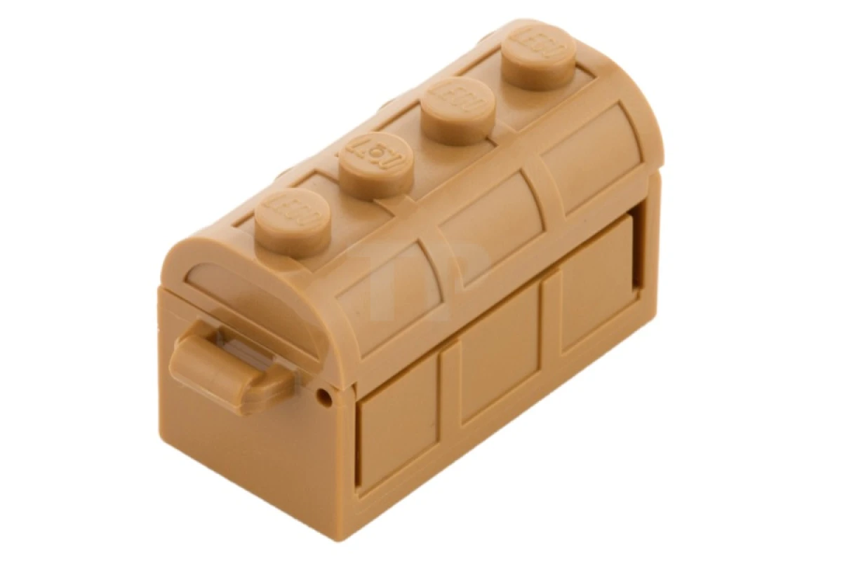 LEGO&reg;  - 4738ac01 - Container, Treasure Chest, Complete Assembly - Thick Hinge, Slots in Back