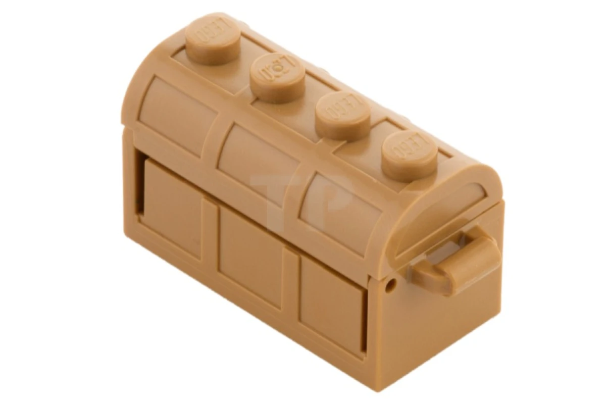 LEGO&reg;  - 4738ac01 - Container, Treasure Chest, Complete Assembly - Thick Hinge, Slots in Back