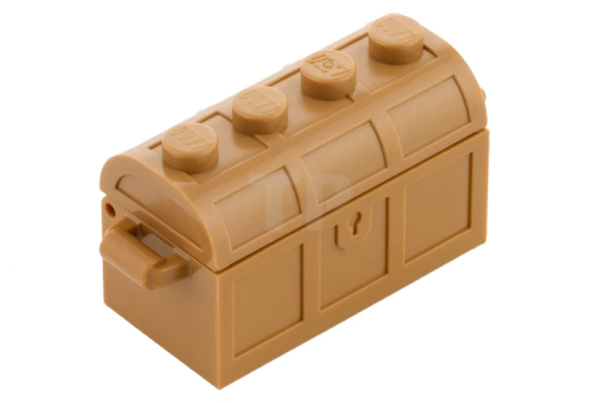 LEGO&reg;  - 4738ac01 - Container, Treasure Chest, Complete Assembly - Thick Hinge, Slots in Back