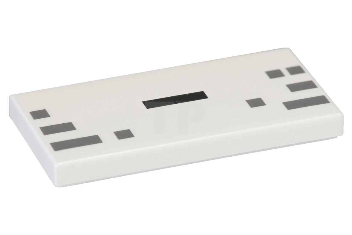 LEGO&reg; 6121926 - 87079pb0227 - Tile 2 x 4 with Pixelated Face Pattern (Ghast)