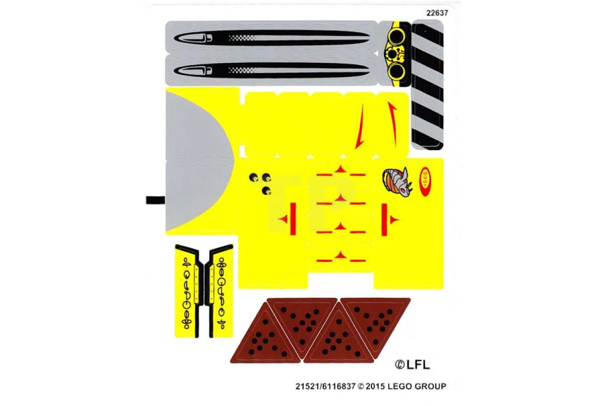 LEGO&reg; 6116838 - Aufkleber für Set 75092