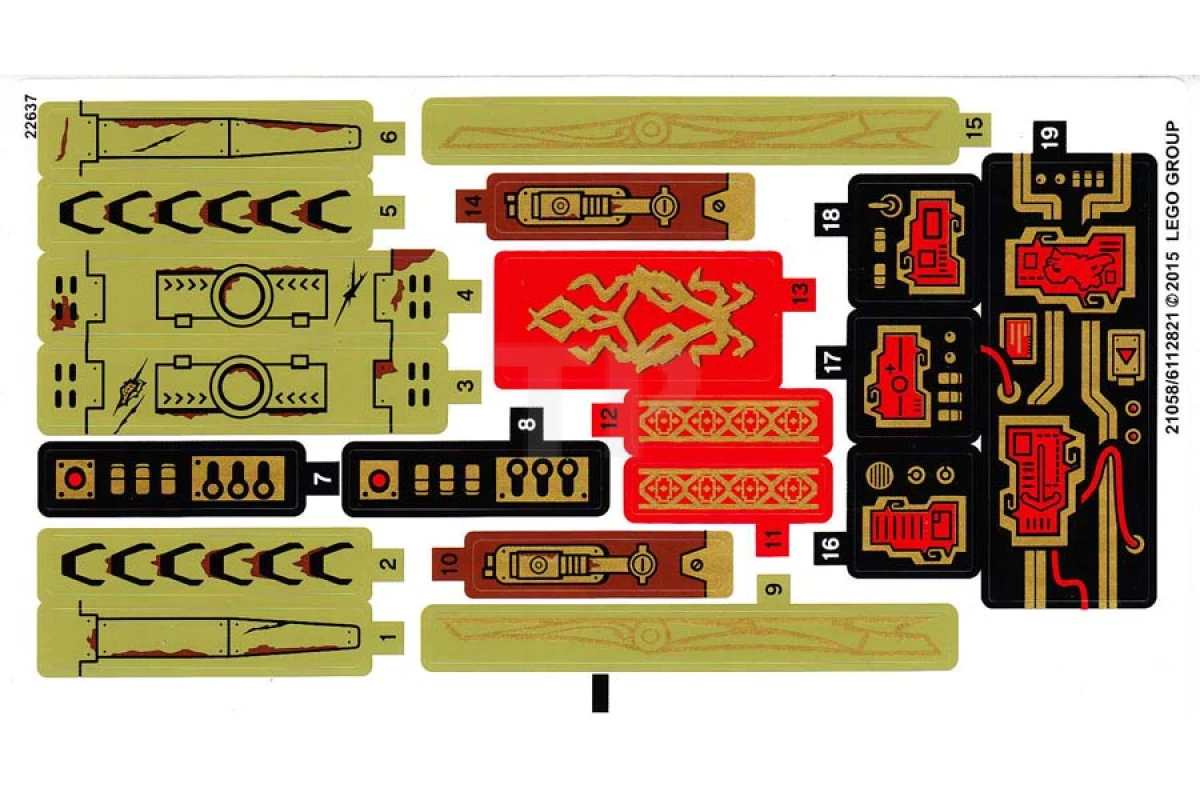 LEGO&reg; 6112821 - Sticker for Set 70738