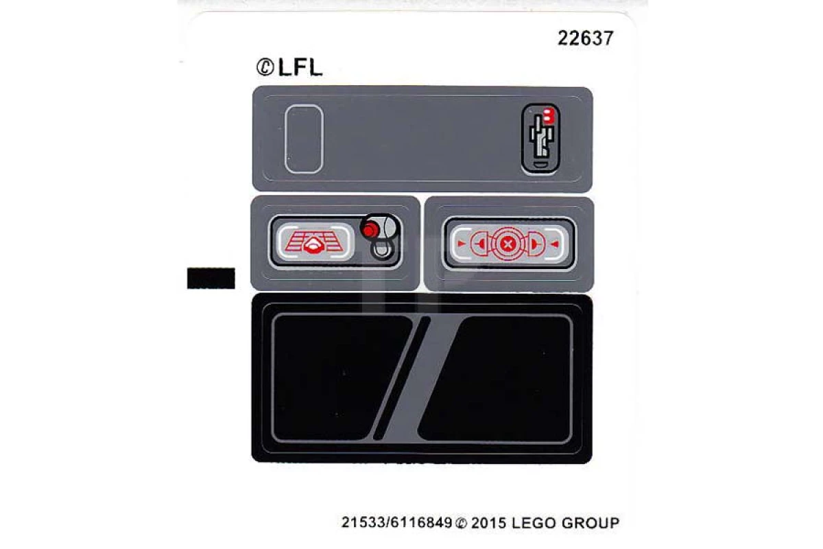 LEGO&reg; 6116850 - Autocollant pour l'ensemble 75103