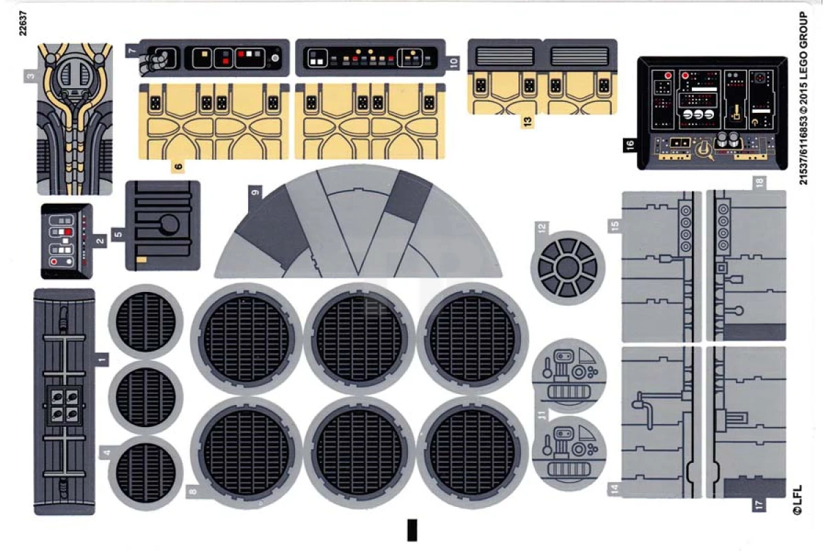 LEGO&reg; 6116854 - Sticker for Set 75105