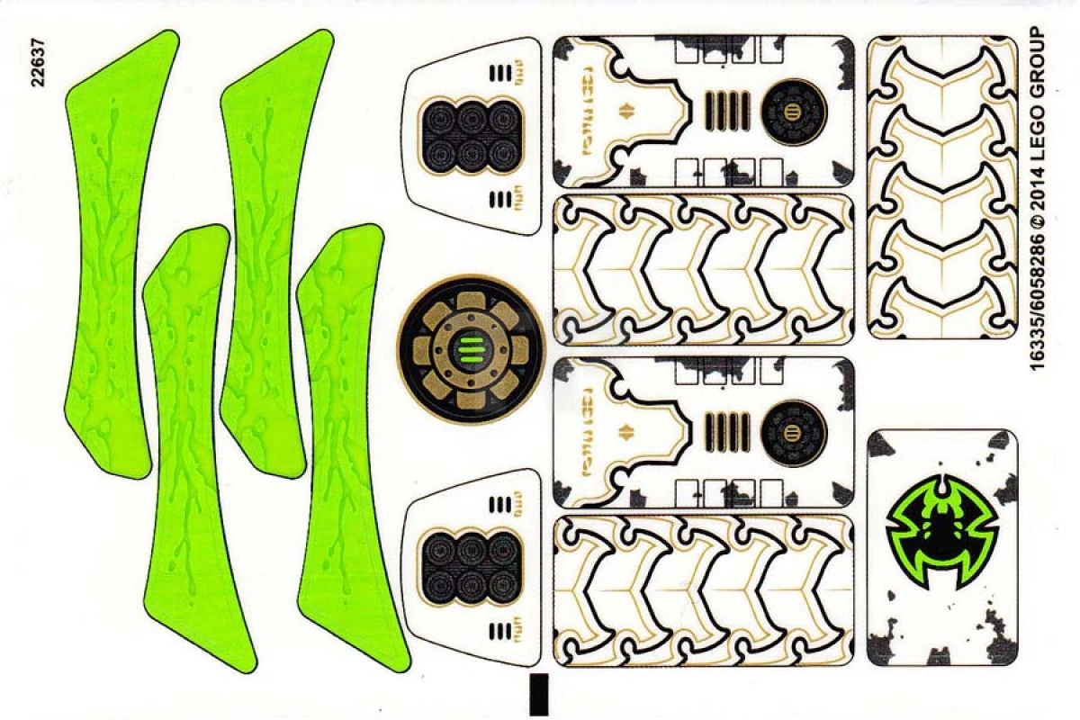 LEGO&reg; 6058286 - Autocollant pour l'ensemble 70132