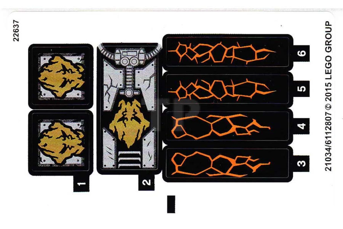 LEGO&reg;  - Sticker for Set 70733