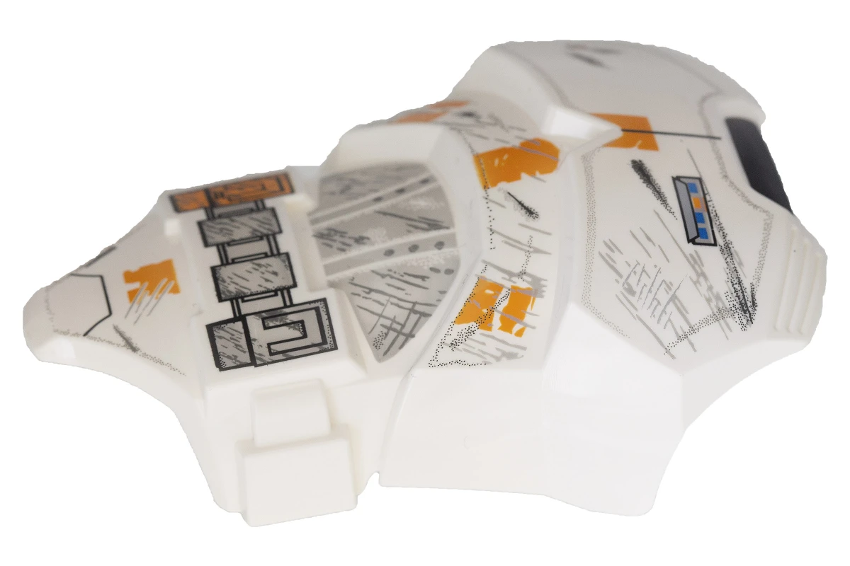 LEGO&reg; 6122513 - 21561pb01 - Groot figuur Torso SW met slag beschadigd pantser patroon (kloon)