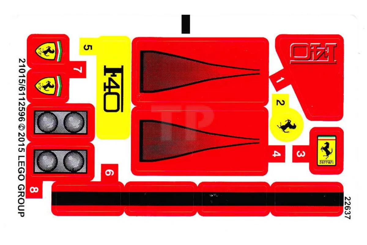 LEGO&reg;  - Sticker voor set 10248