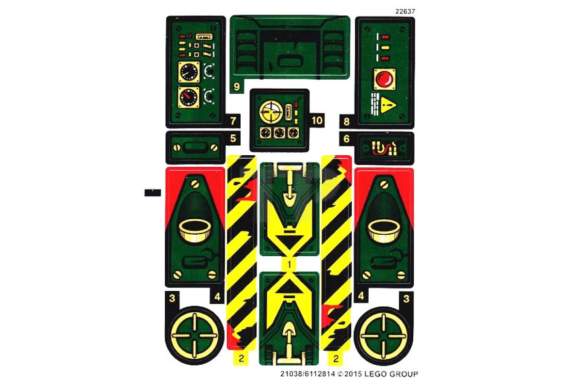 LEGO&reg;  - Aufkleber für Set 70735