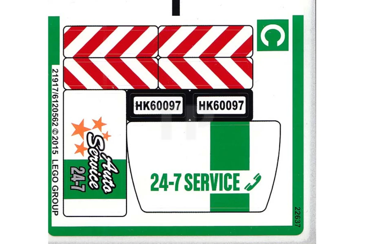 LEGO&reg; 6120562 - Sticker for Set 60097 - Sheet 3