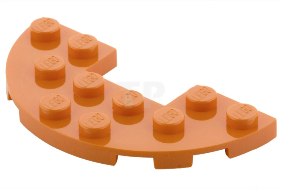 LEGO&reg; 6587493 - 18646 - Plate 3 x 6 Half Round with 1 x 2 Cutout