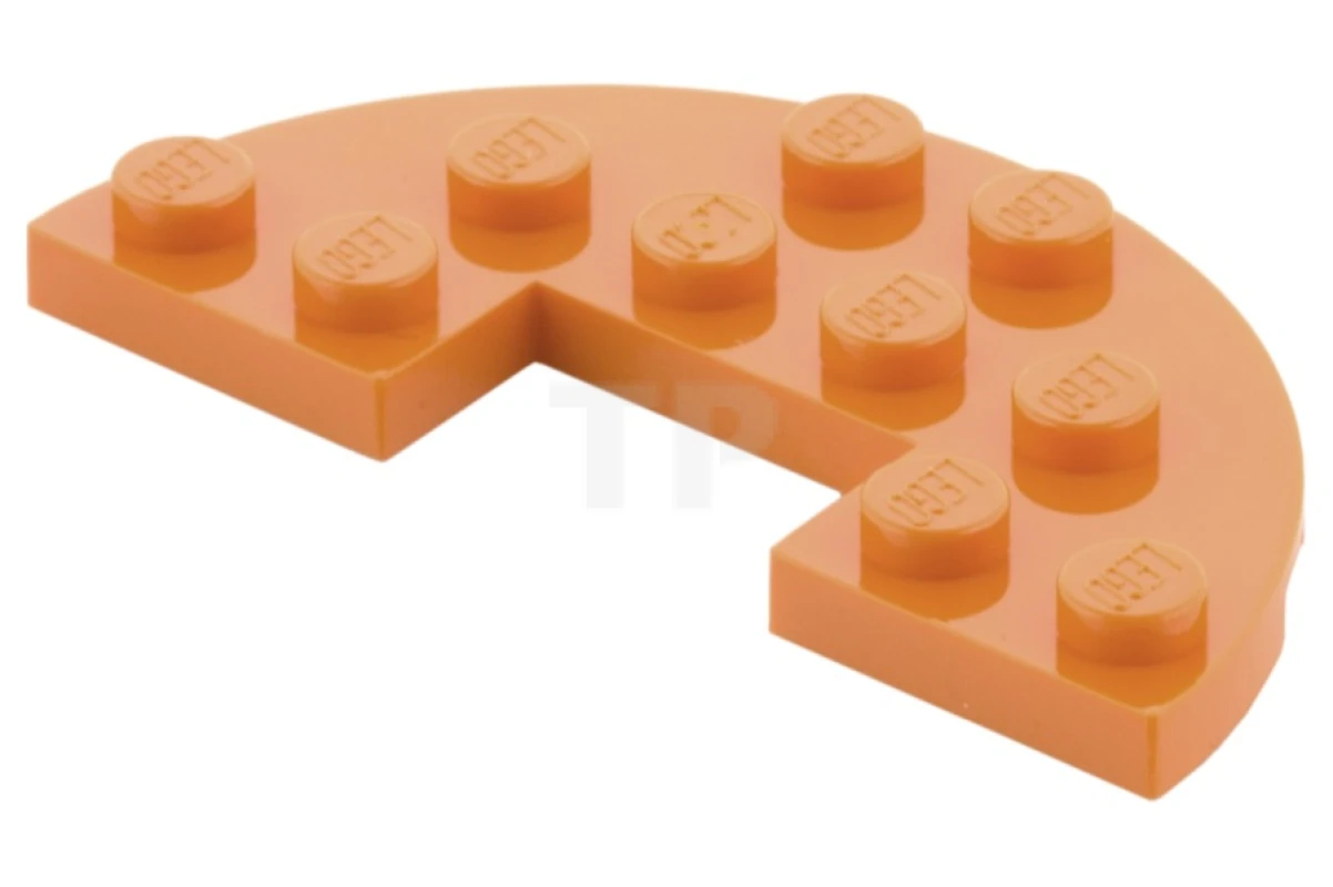 LEGO&reg; 6587493 - 18646 - Plate 3 x 6 Half Round with 1 x 2 Cutout