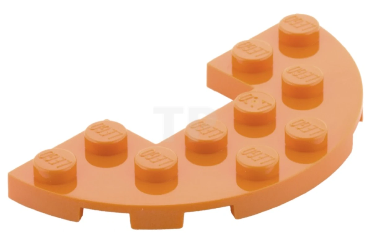 LEGO&reg; 6587493 - 18646 - Plate 3 x 6 Half Round with 1 x 2 Cutout