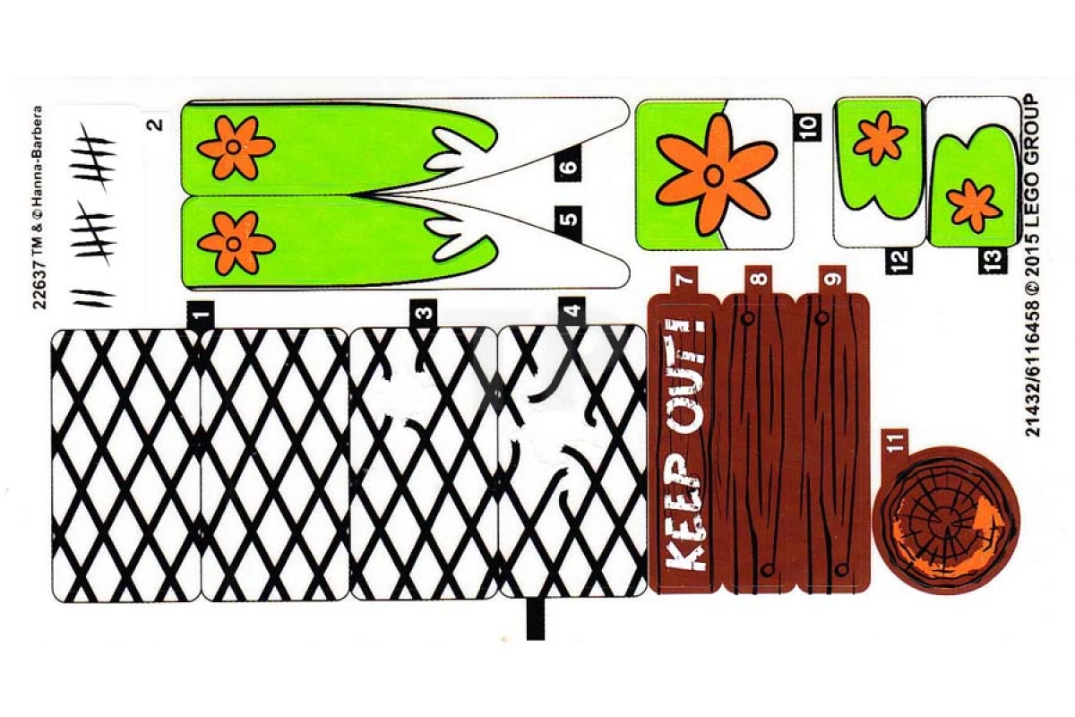 LEGO&reg; 6116458 - Aufkleber für Set 75903