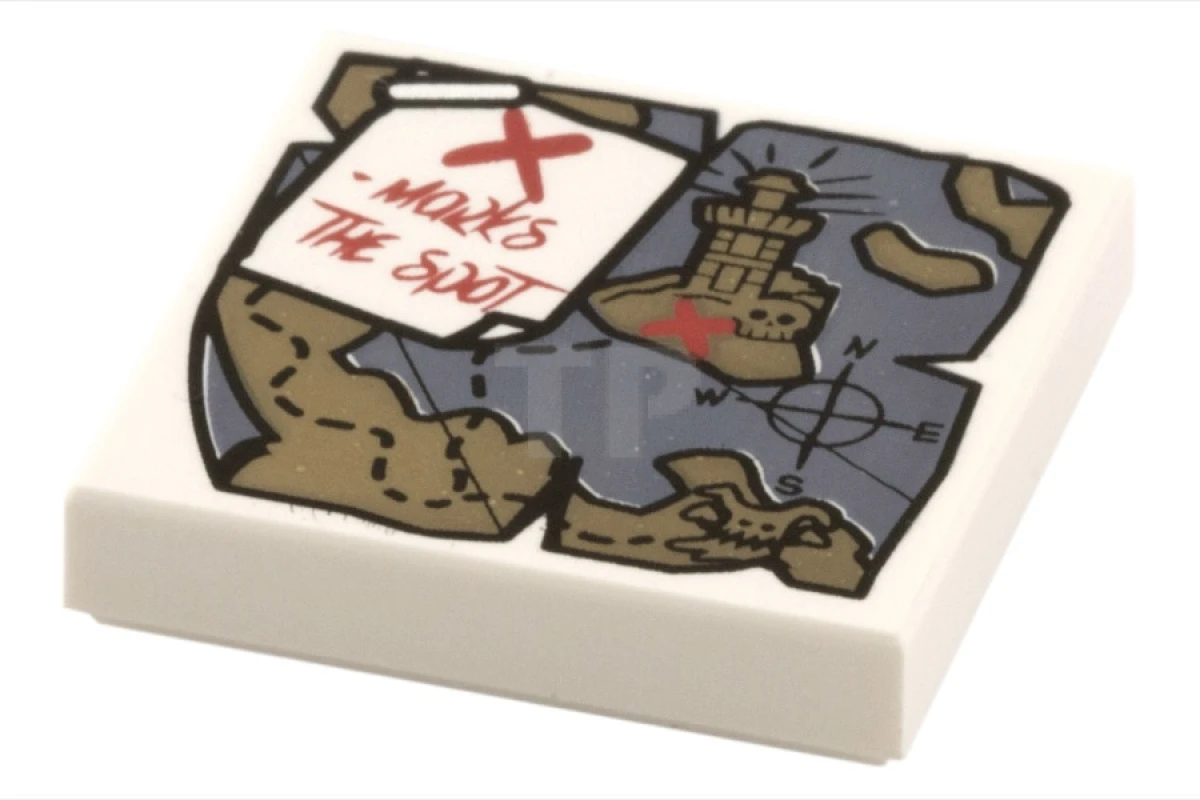 LEGO&reg; 6123042 - 3068pb0677 - Fliese 2 x 2 mit Todesstern-Muster