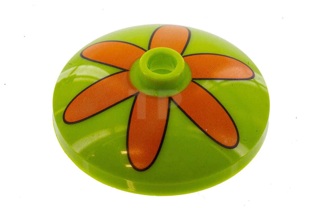 LEGO&reg; 43898pb006 - 6123822 - Dish 3 x 3 Inverted (Radar) with Flower Petals Pattern