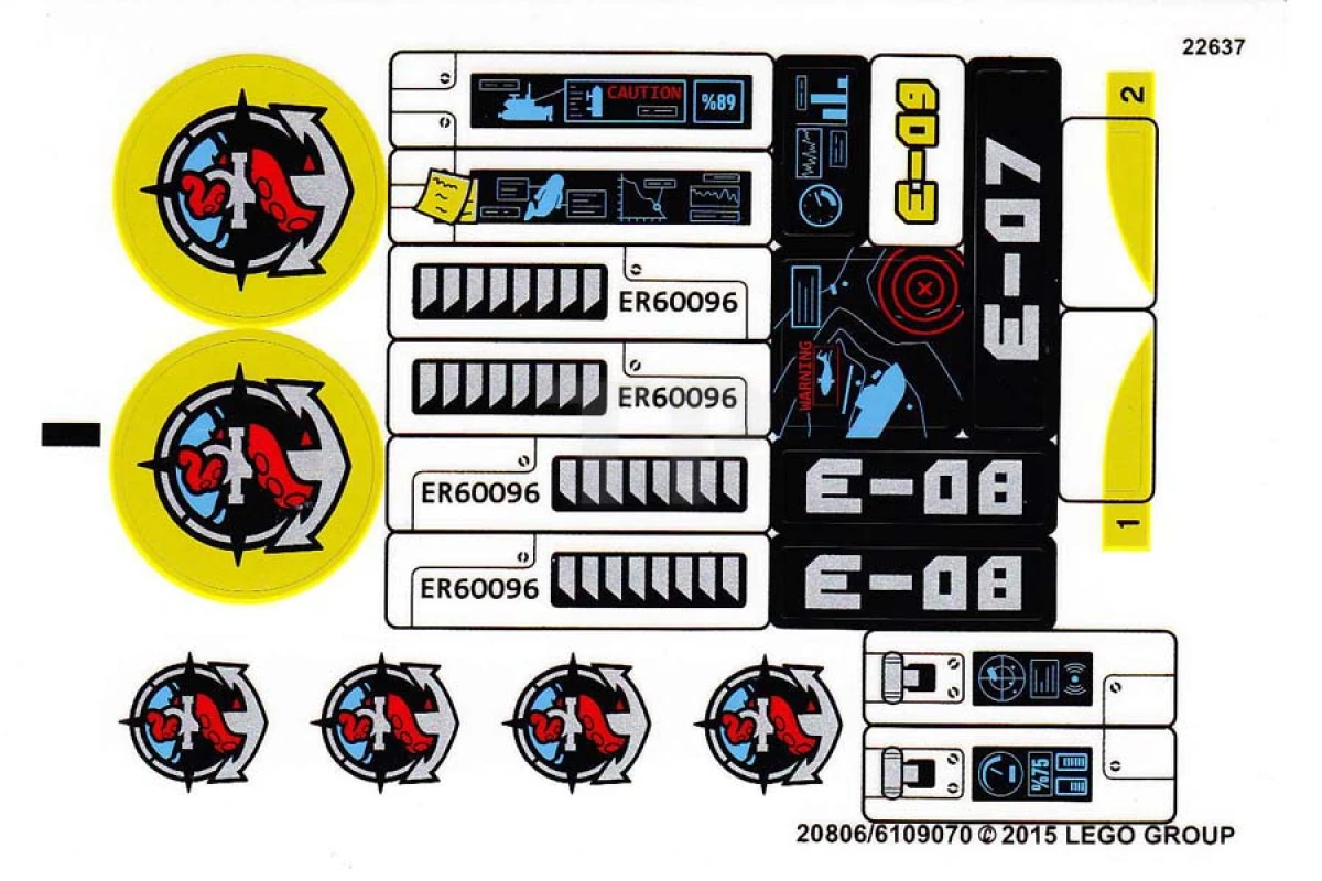 LEGO&reg; 6109071 - Sticker for Set 60096