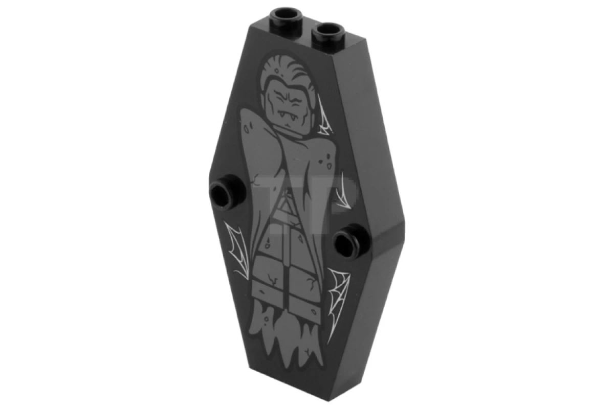 LEGO&reg; 6123711 - 10304pb02 - Coffin Lid with Vampire Pattern