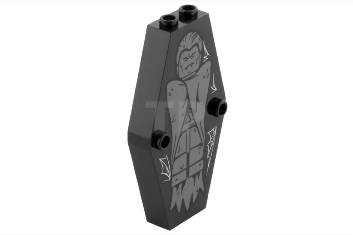 LEGO&reg; 6123711 - 10304pb02 - Coffin Lid with Vampire Pattern