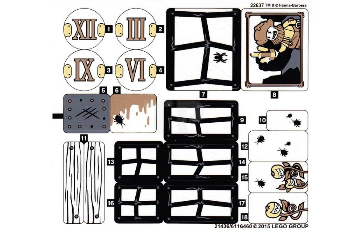 LEGO&reg; 6116460 - Adesivo per il set 75904