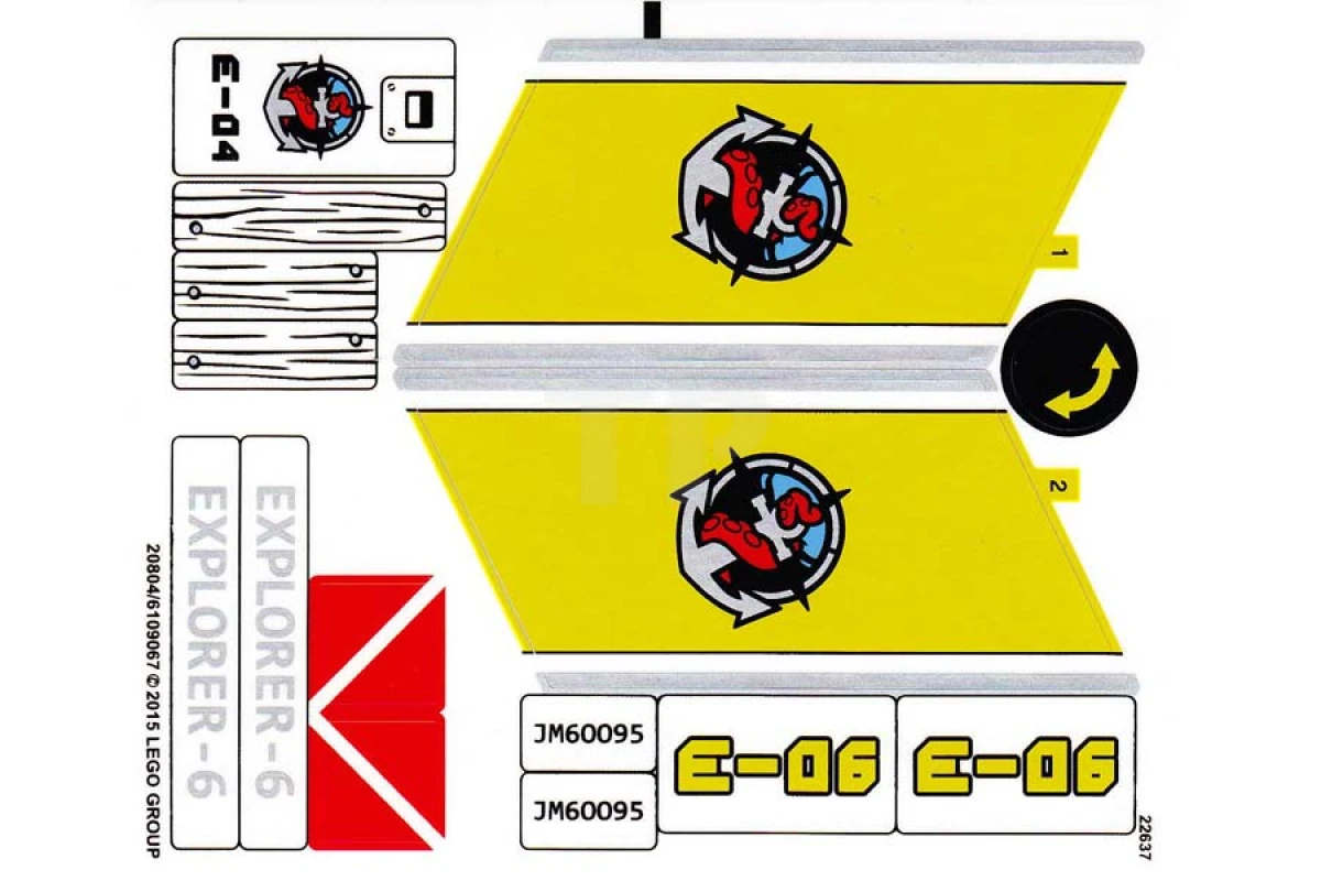 LEGO&reg; 6109067 - Autocollant pour l'ensemble 60095