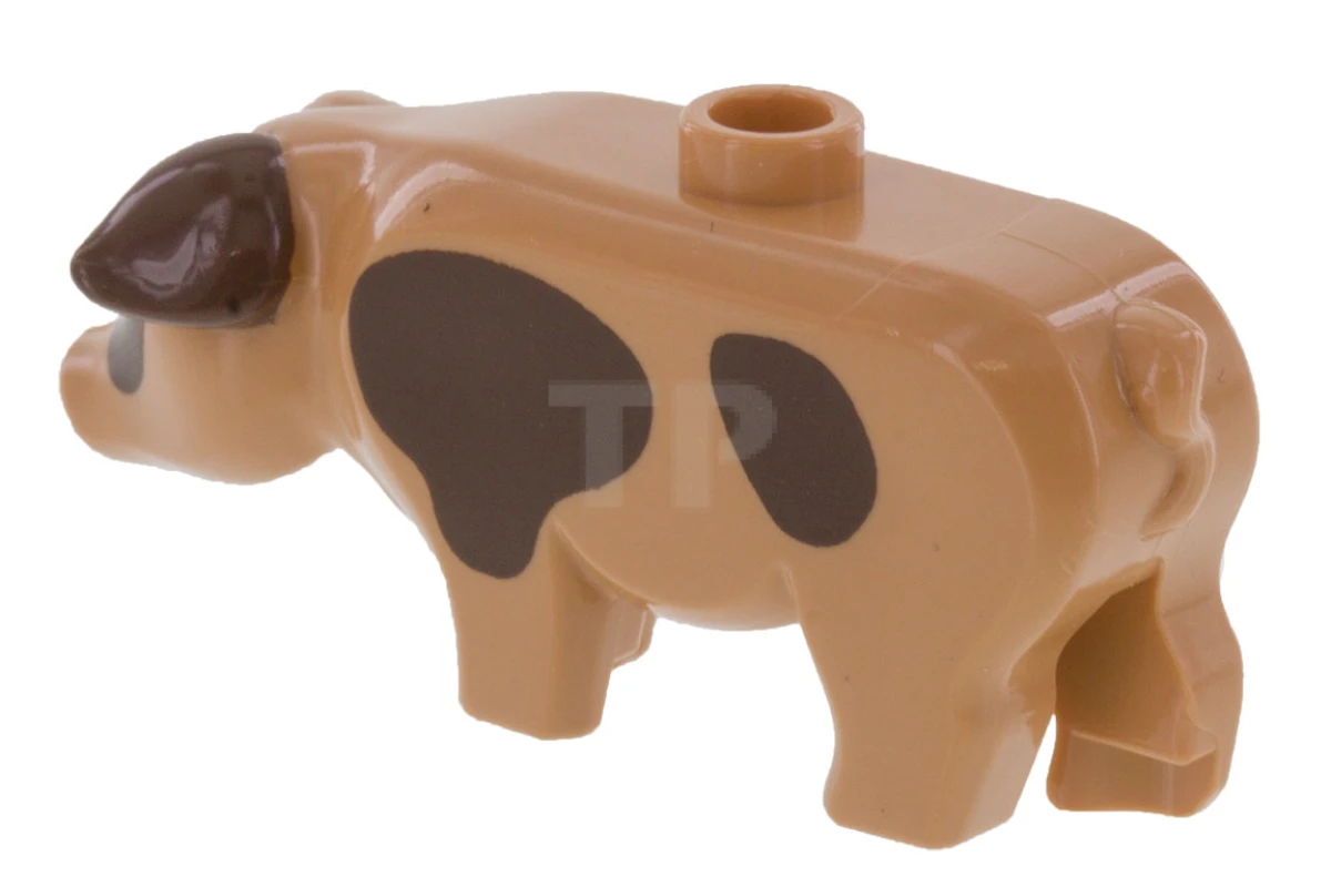 LEGO&reg; 6139203 - 87621pb03 - Pig with Dark Brown Spots Pattern
