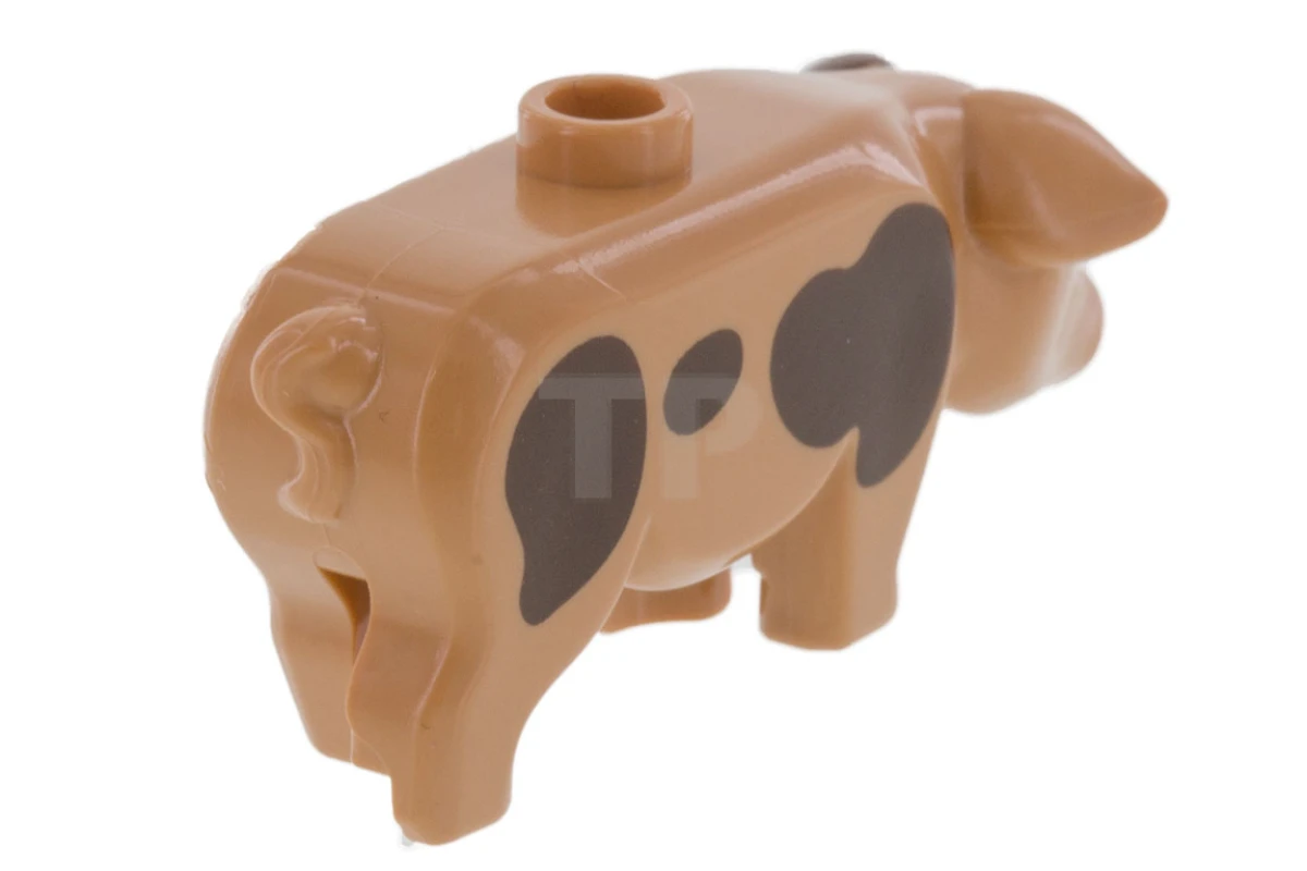 LEGO&reg; 6139203 - 87621pb03 - Pig with Dark Brown Spots Pattern