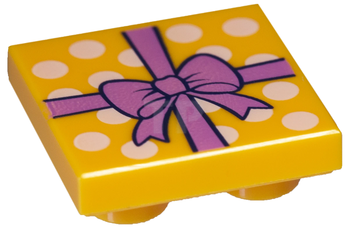 LEGO&reg; 6133238 - 11203pb012 - Fliese 2 x 2 Umgekehrt mit Geschenkpapier-Muster