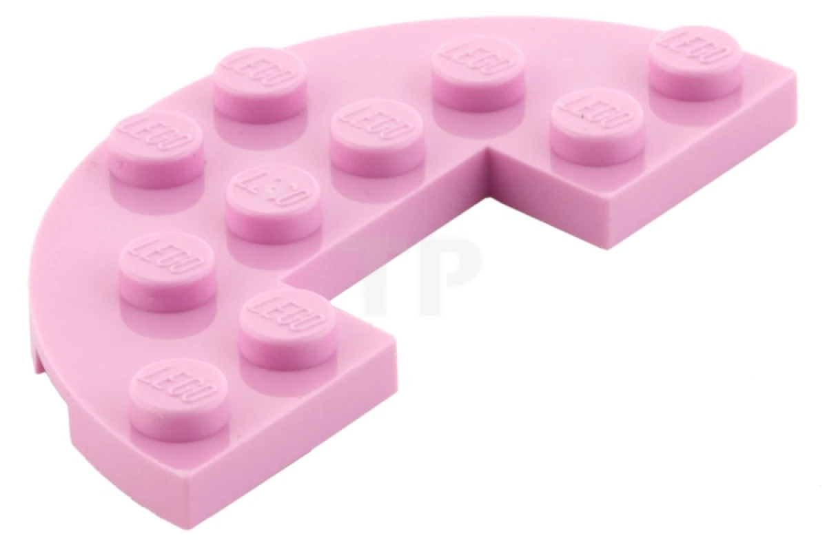 LEGO&reg; 6133060 - 18646 - Plate 3 x 6 Half Round with 1 x 2 Cutout