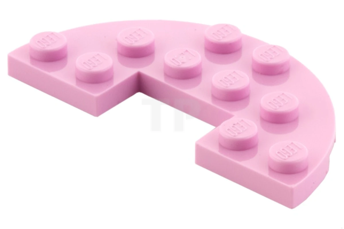 LEGO&reg; 6133060 - 18646 - Plate 3 x 6 Half Round with 1 x 2 Cutout