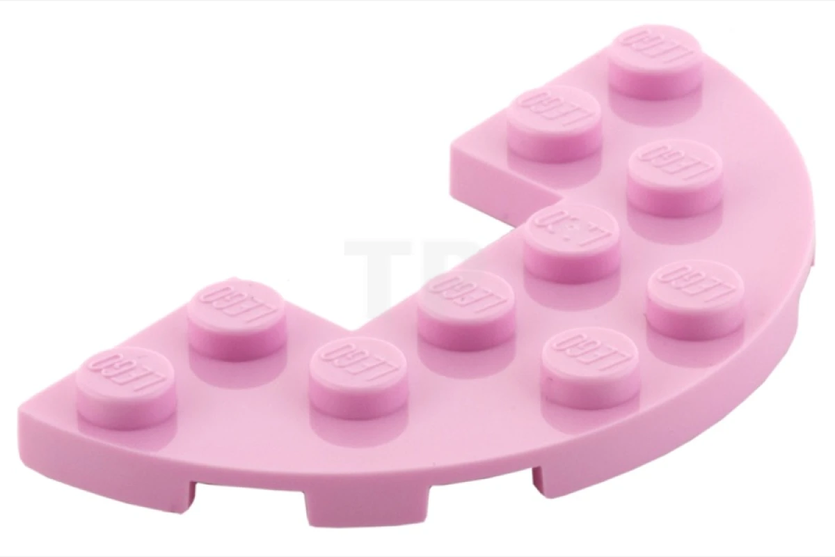 LEGO&reg; 6133060 - 18646 - Plate 3 x 6 Half Round with 1 x 2 Cutout