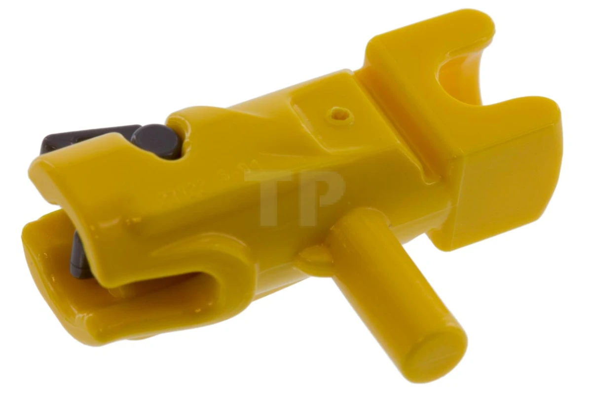 LEGO&reg; 6137987 - 23922c01 - Minifig, Weapon Gun, Blaster / Shooter / Fire Nozzle Mini with Towball Socket and Dark Bluish Gray Trigger - Complete Assembly