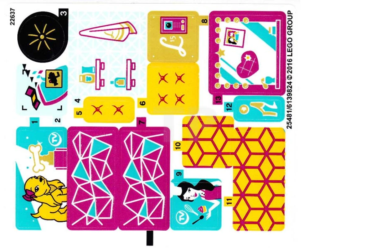 LEGO&reg; 6139824 - Sticker voor set 41135