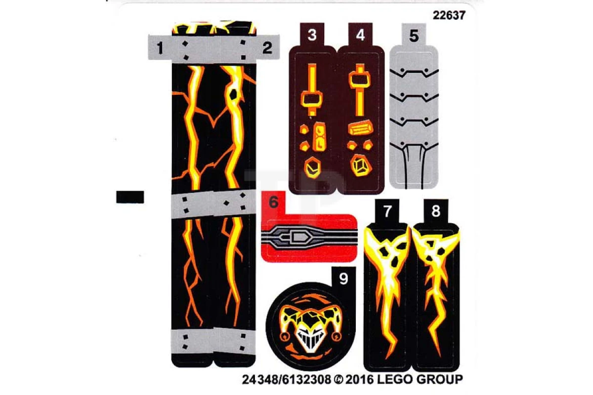 LEGO&reg;  - Pegatina para Set 70314