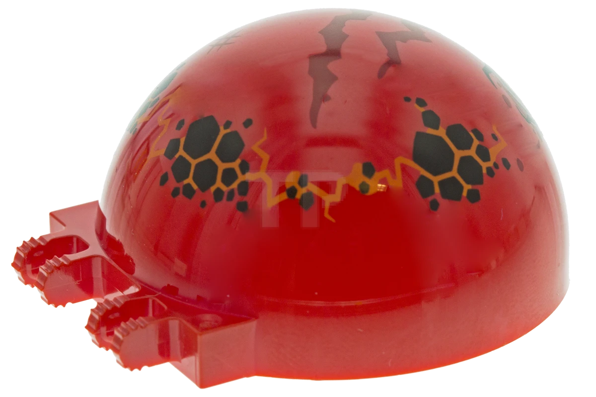 LEGO&reg; 6132202 - 50747pb12 - Windscreen 6 x 6 x 3 Canopy Half Sphere with Dual 2 Fingers and Globlin Pattern (Open-eyed)