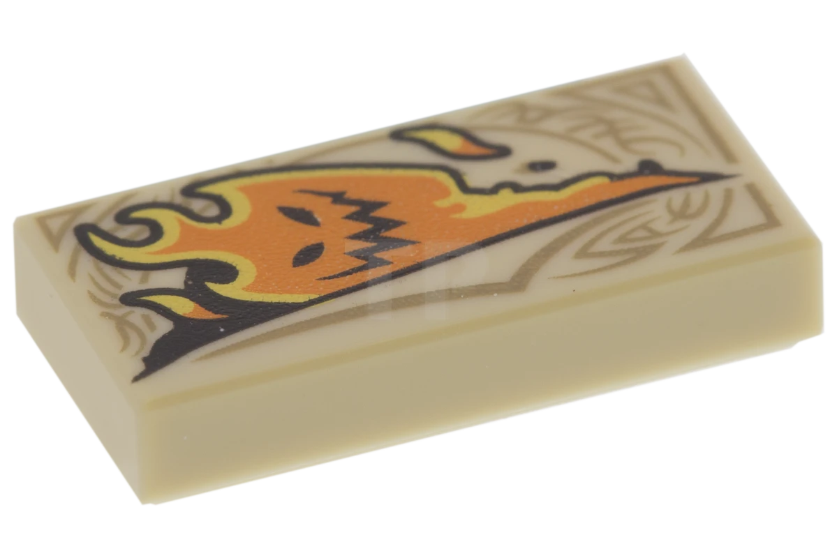 LEGO&reg; 6133120 - 3069pb0435 - Baldosa 1 x 2 con dibujo Globlin