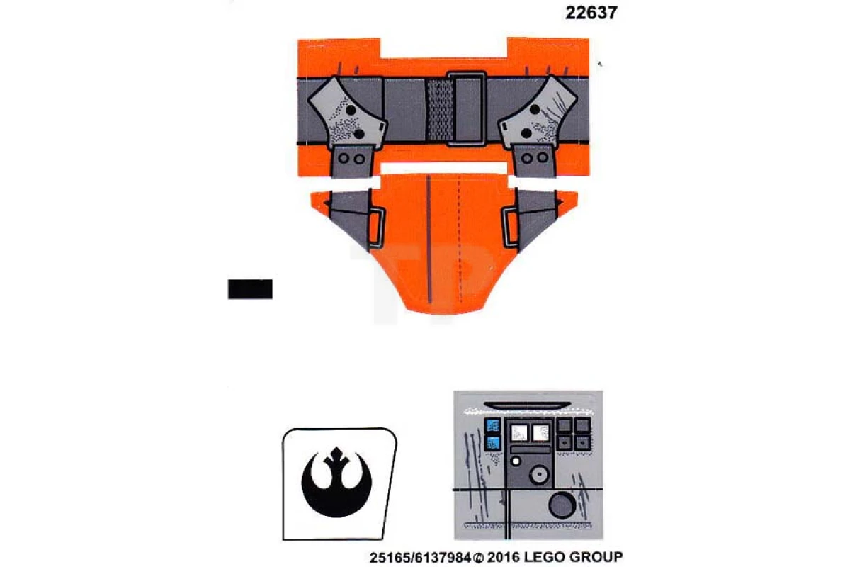 LEGO&reg; 6137986 - Sticker for Set 75115